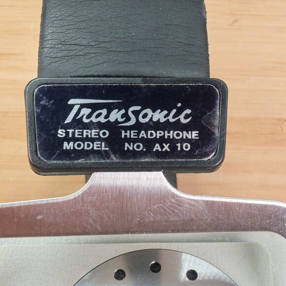 Vintage Transonic AX-10 Headphones / Retro Over-Ear Wired Headset / 1/4" Plug - Picture 6 of 9